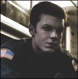 ™️ homem, bandeira americana, uniforme, ator, retrato telegram sticker