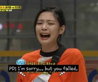🌸 PD 저마 저소하고
PD: I'm sorry... but you failed. coréen, femme, pleurer, échec, désolé telegram sticker