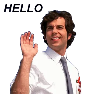 👋 HELLO привет, машет, приветствие, дружелюбный telegram sticker