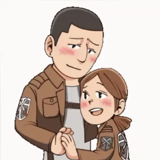 ❤️ Attack on Titan Anime, Cartoni animati, Personaggi, Fanart telegram sticker
