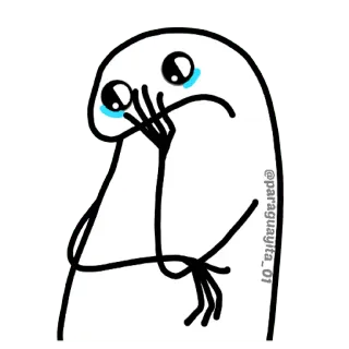 😀 @paraguyita_01 piangere, triste, lacrime, emotivo, florkofcows telegram sticker