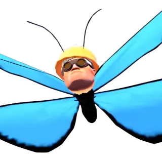 🦋 Engineer Team Fortress 2 videogame, borboleta, engenheiro, team fortress, tf2 telegram sticker