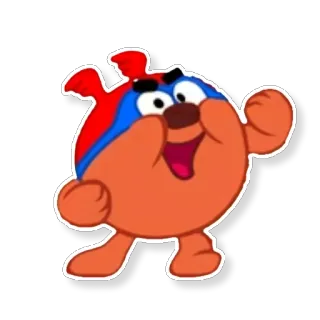 👮‍♂ Dibujo animado, Personaje, Feliz, Amigable, Alegre telegram sticker