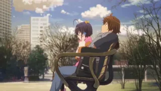🥺 Anime, Couple, Parc, Banc, Amour, Rendez-vous telegram sticker