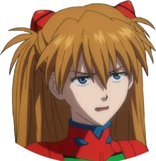 😟 Asuka Langley Soryu Neon Genesis Evangelion Asuka, Anime, Evangelion, Manga, Personaggio, Ragazza, Rossa telegram sticker