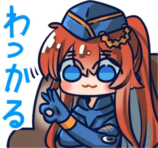 👌 わっかる Anime, Niedlich, Kawaii, Okay-Geste whatsapp sticker