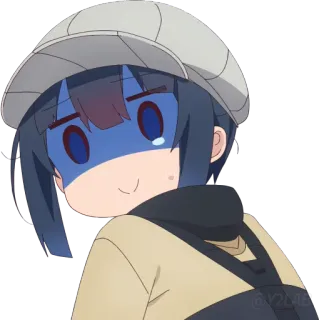 🥲 Anime, Manga, Kreskówka, Dziewczyna, Zszokowana, Zaskoczona whatsapp sticker