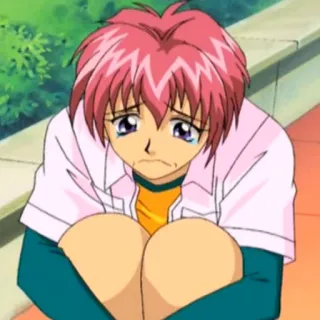 ☹️ Anime, Weinend, Traurig, Cartoon, Junge telegram sticker