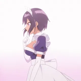 🙂 maid, anime, cartoon, female, character, manga, cute telegram sticker