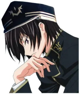 😔 Lelouch Lamperouge Code Geass Anime, Personnage, Lelouch, Code Geass, Lelouch Lamperouge whatsapp sticker