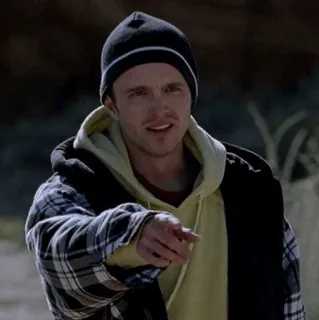 🖤 Jesse Pinkman Breaking Bad jesse, pinkman, breaking bad, drugs, pointing telegram sticker