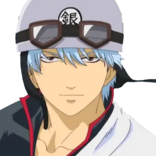 🙂 Gintoki Sakata Gintama 銀 Anime, Postać, Hełm, Gintoki, Gintama whatsapp sticker