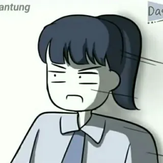 📍 漫画, アニメ, 女の子, 怒り, ミーム, 面白い telegram sticker