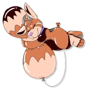 🎈 Мультфильм, Животное, Шарик, Милый, Причудливый, Фэнтези whatsapp sticker