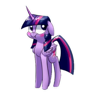 ☺️ Twilight Sparkle My Little Pony Twilight Sparkle, pony, cartoon, purple, unicorn, winged pony telegram sticker