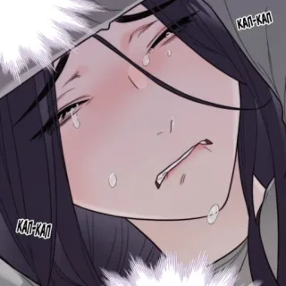 😭 КАП-КАП pleurer, triste, larmes, animé, manga, émotionnel whatsapp sticker