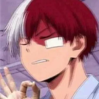 👌 Shoto Todoroki My Hero Academia Anime, My Hero Academia, Shoto Todoroki, Charakter, Aufkleber, Manga telegram sticker