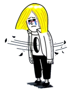 ☠ 悲しい, 泣く, 憂鬱, 寂しい, 落ち込む, 絶望 telegram sticker