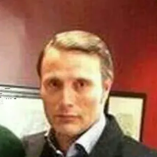 😐 Mads Mikkelsen 俳優, 男性, ポートレート, 有名人 telegram sticker