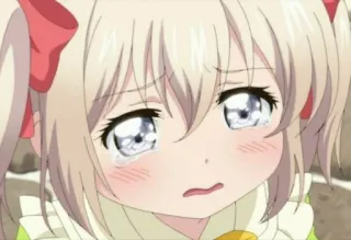 😍 Anime, Menangis, Gadis, Sedih whatsapp sticker