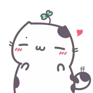 💘 cat, cute, cartoon, animal, kawaii, sticker telegram sticker