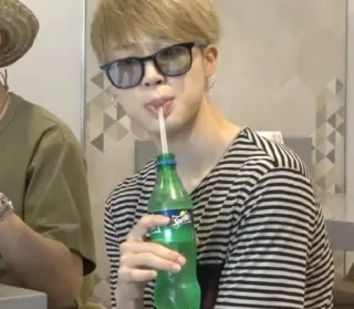 😶 person, sunglasses, drink, indoors, male, bottle telegram sticker