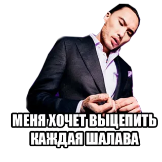🤓 МЕНЯ ХОЧЕТ ВЫЦЕПИТЬ КАЖДАЯ ШАЛАВА telegram sticker