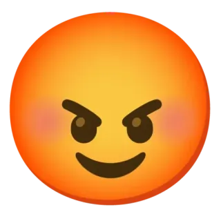 😏 emoji, tức giận, điên, bực bội telegram sticker