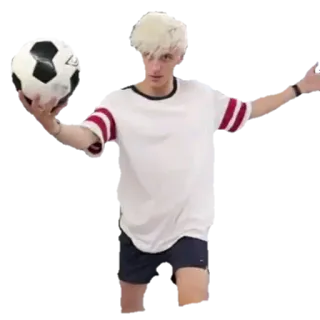 ⚽ futebol, esporte, atleta, bola, juventude, pessoa whatsapp sticker