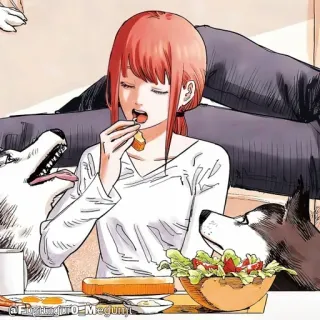🔮 Makima Chainsaw Man Anime, Manga, Perros, Comida, Makima telegram sticker