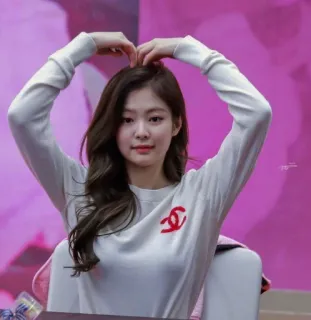 💓 kpop, jennie, idol, wanita, tanda hati whatsapp sticker