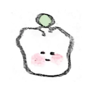 🎀 carino, mela, kawaii, frutta, adesivo telegram sticker