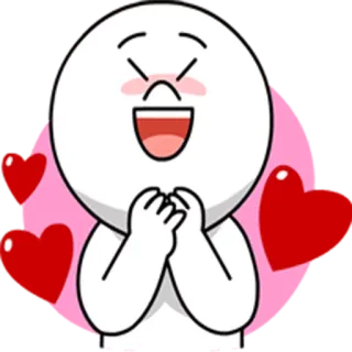 😄 amor, corazones, lindo, cariño, feliz whatsapp sticker