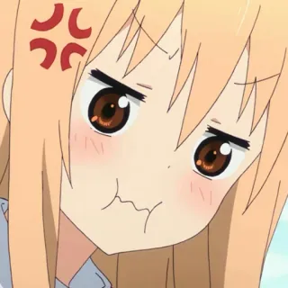 🍧 Umaru Doma Himouto! Umaru-chan anime, umaru, himouto, cute, angry, expression telegram sticker