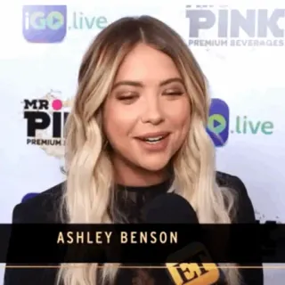 🥟 Ashley Benson ASHLEY BENSON 有名人, 女優, インタビュー, ブロンドヘア, ET telegram sticker