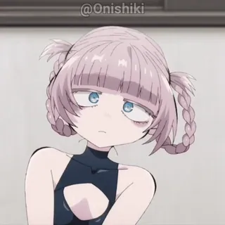 🤔 Onishiki anime, chica, personaje, linda telegram sticker