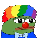 😂 Pepe the Frog Pepe, rana, payaso, meme, internet telegram sticker