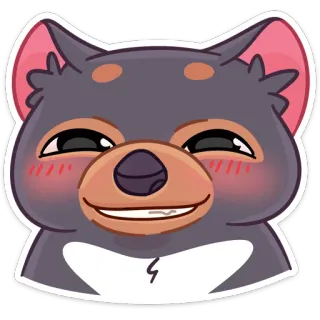 ☺️ Hund, Tier, Cartoon, Süß, Emoji, Haustier whatsapp sticker