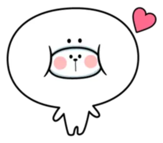 😋 cute, animal, cartoon, heart, kawaii, sticker telegram sticker