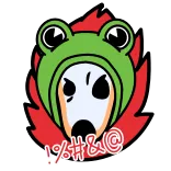 Frog Hat #3375 @sticker_bot telegram stickers