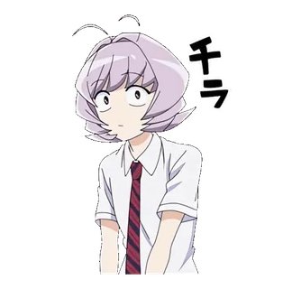 ๐ ใใฉ anime, terkejut, jepang, wanita, seragam sekolah whatsapp sticker
