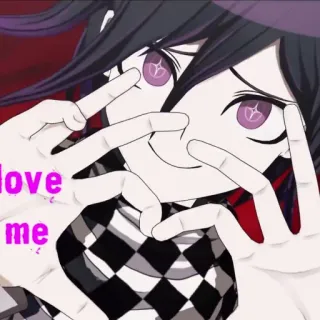 💗 Love me аниме, мультфильм, любовь, запрос telegram sticker