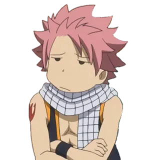 😒 Natsu Dragneel Fairy Tail Anime, Mangá, Fairy Tail, Natsu Dragneel, Desenho animado telegram sticker