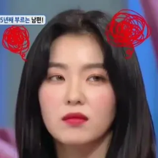 😒 5년째 부르는 남편! Coreano, Donna, Celebrità, Televisione, Fumetto, Ritratto telegram sticker