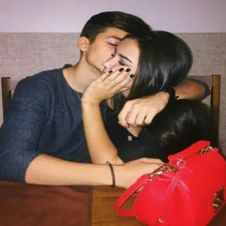 ❤ couple, romance, amour, affection, intimité telegram sticker