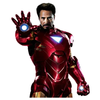 😎 Iron Man Marvel, supereroe, Iron Man, Avengers, fumetto telegram sticker