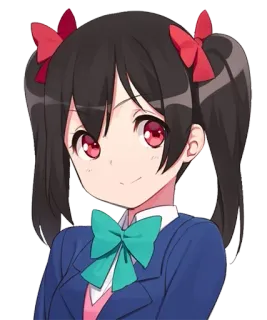 😊 Nico Yazawa Love Live! Anime, Ragazza, Uniforme scolastica, Idol, Carina telegram sticker
