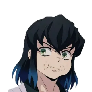 😅 Inosuke Hashibira Demon Slayer Anime, Demon Slayer, Inosuke, Personaje, Cara graciosa, Hashibira whatsapp sticker
