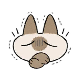 😺 gato, fofo, triste, sonolento, animal telegram sticker