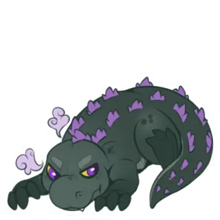 😠 reptile, animal, monster, creature, fantasy, cute whatsapp sticker
